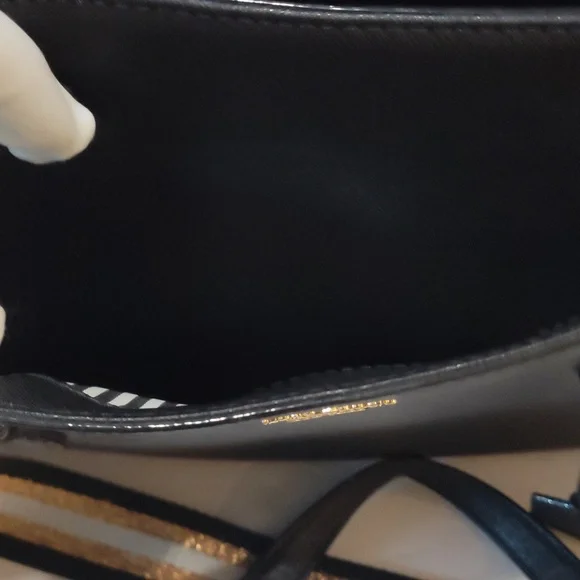 Kate Spade Black Tote with Gold Accents